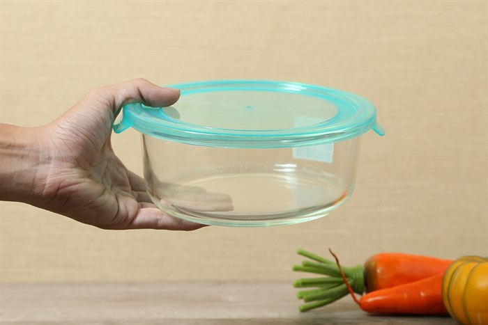 Hộp đựng thực phẩm thủy tinh 950 ml BHX LHB-HR-950 Màu Trắng