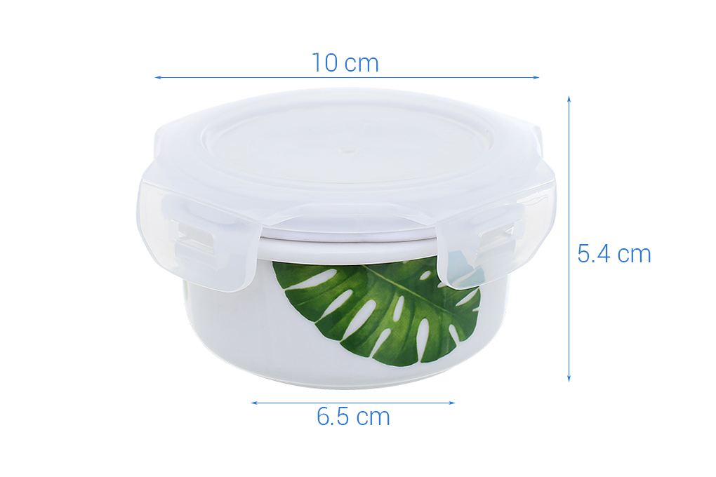 Hộp đựng cơm sứ có nắp 150 ml Donghwa BH006 Màu Xanh lá