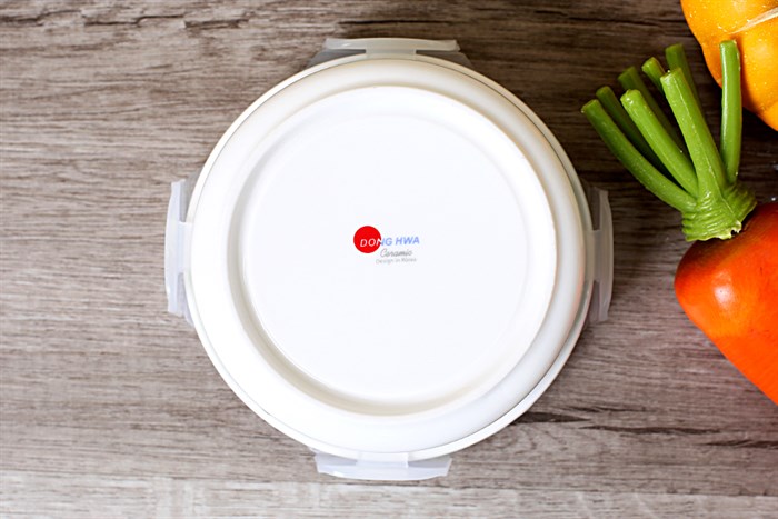 Hộp đựng cơm sứ có nắp 400 ml Donghwa BH007 Màu Xanh lá