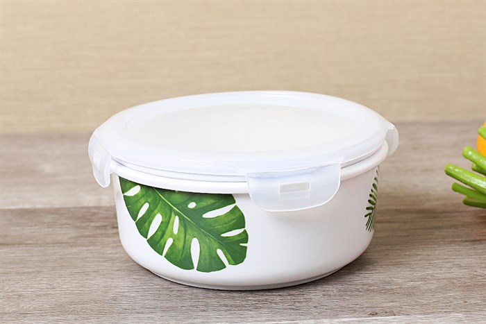 Hộp đựng cơm sứ có nắp 600 ml Donghwa BH009