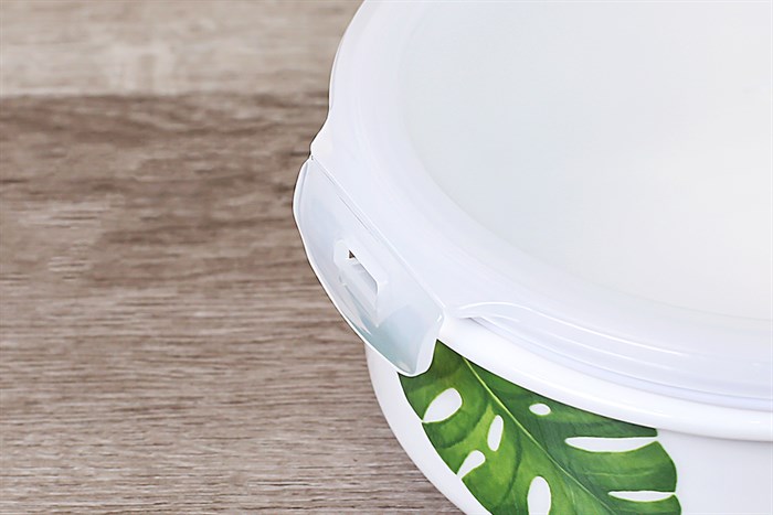 Hộp đựng cơm sứ có nắp 600 ml Donghwa BH009 Màu Xanh lá