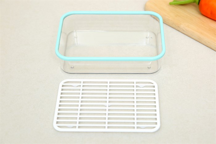 Hộp đựng thực phẩm nhựa 600 ml Biozone SH KB-FR600S Màu Xanh Dương