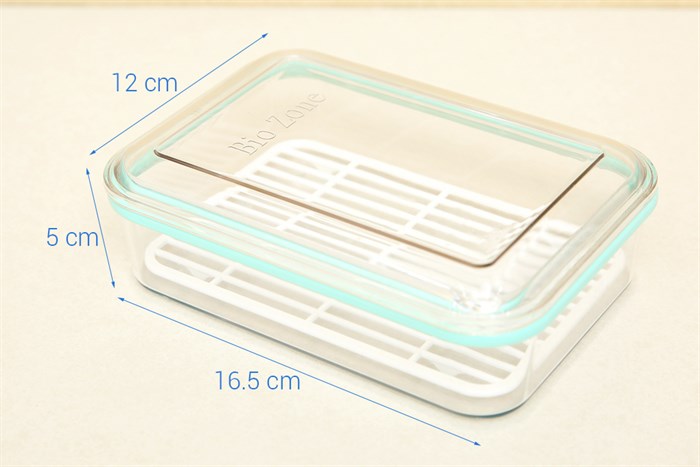 Hộp đựng thực phẩm nhựa 600 ml Biozone SH KB-FR600S Màu Xanh Dương