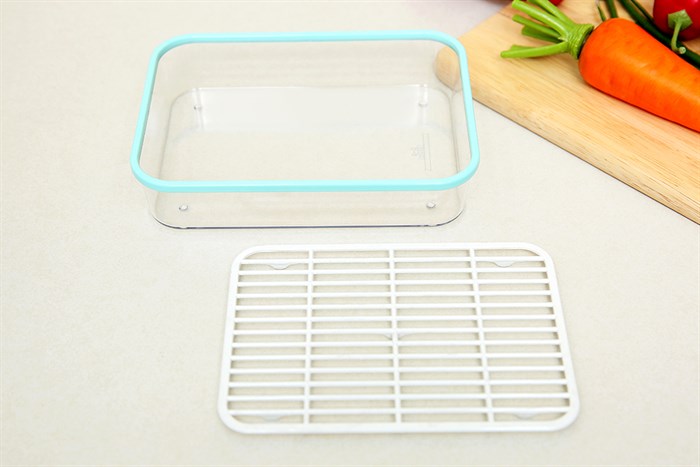 Hộp đựng thực phẩm nhựa 1 lít Biozone SH KB-FR1000S Màu Xanh Dương