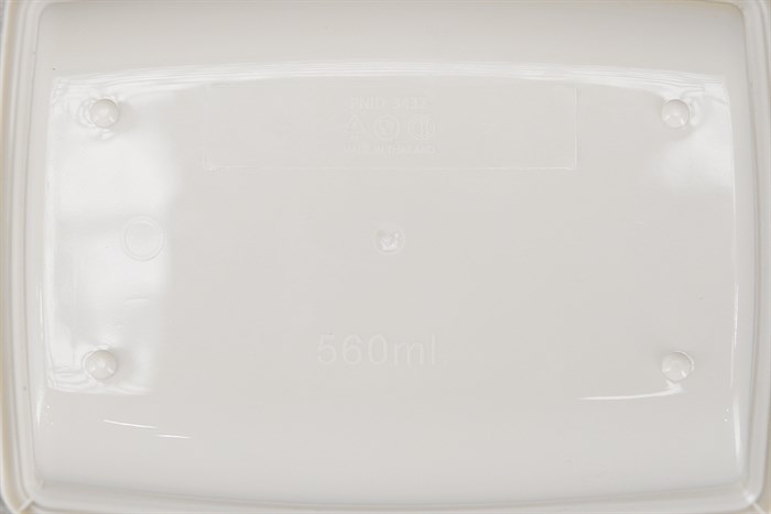Bộ 2 hộp đựng thực phẩm nhựa Thái Lan 560 ml BHX PL-PN3432AX2-P1 Màu Trắng