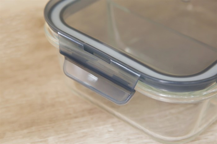 Hộp đựng cơm 2 ngăn thuỷ tinh 1 lít BHX DL-GPK14-2 Màu Trắng