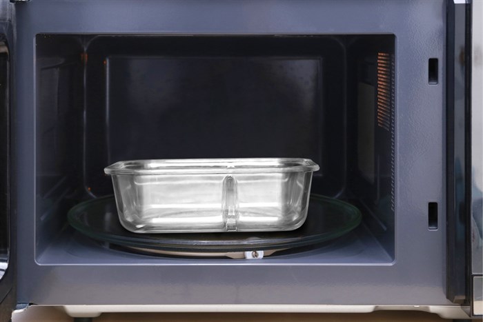 Hộp đựng cơm 2 ngăn thuỷ tinh 1 lít BHX DL-GPK14-2 Màu Trắng