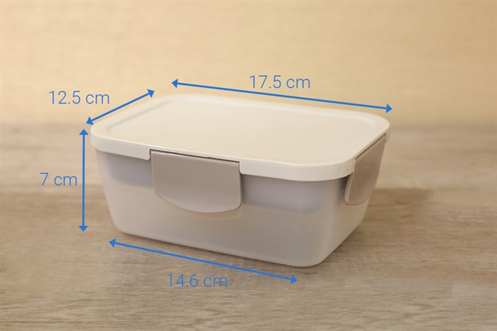 Hộp đựng cơm 2 tầng nhựa 930 ml BHX JCJ-1372 Màu Trắng