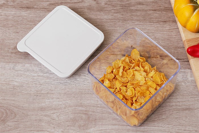 Hộp đựng thực phẩm nhựa 860 ml BHX JL-8133 Màu Trắng