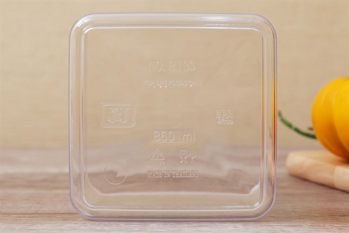 Hộp đựng thực phẩm nhựa 860 ml BHX JL-8133 Màu Trắng