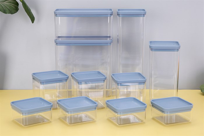 Bộ hộp nhựa Fitis FS-04E1 11 cái Màu Trắng - Xanh