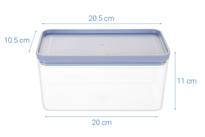 Bộ hộp nhựa Fitis FS-04E1 11 cái Màu Trắng - Xanh