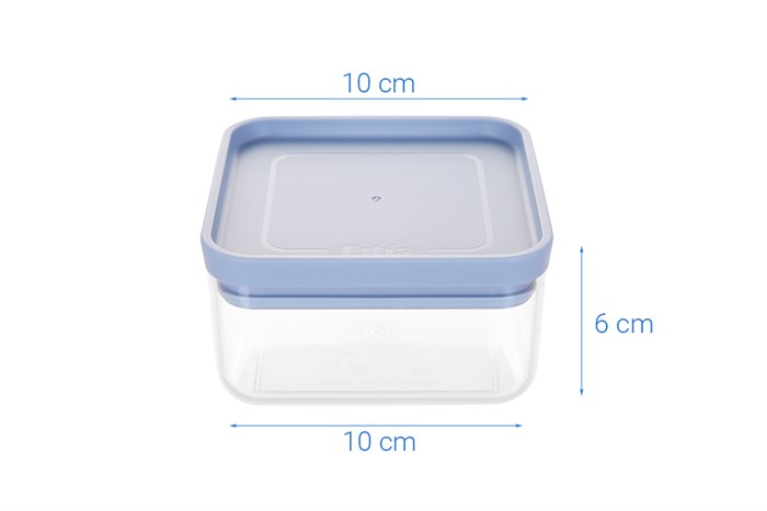 Bộ hộp nhựa Fitis FS-01E1 6 cái Màu Trắng - Xanh