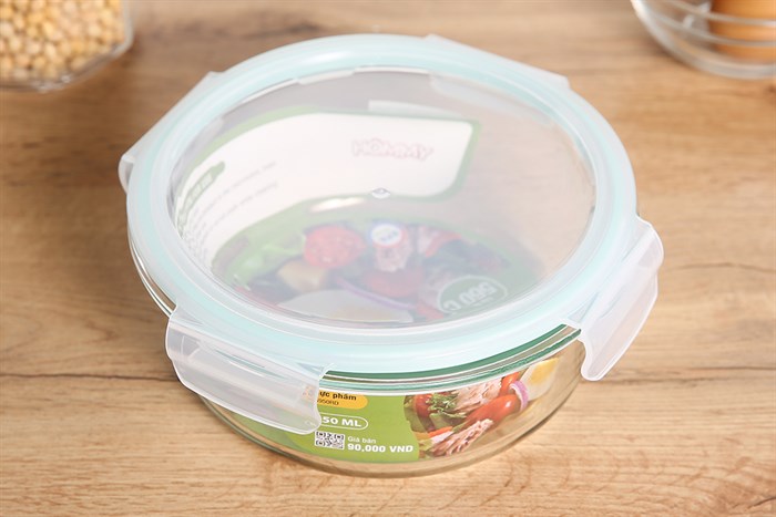 Hộp đựng thực phẩm thủy tinh Hommy HS950RD Màu Xanh lam