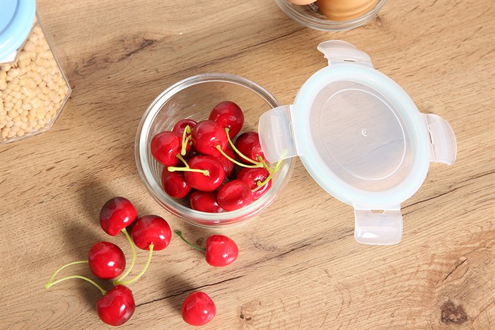 Hộp đựng thực phẩm thủy tinh Hommy TW410RD Màu Xanh lam