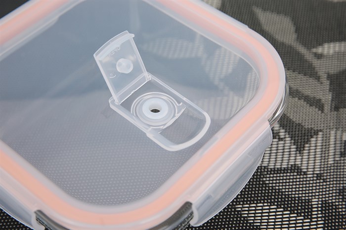 Hộp đựng thực phẩm thủy tinh 800 ml Hommy PF800SQ Màu Cam