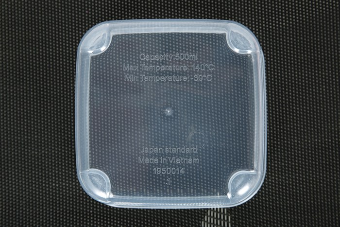 Hộp đựng thực phẩm nhựa 500 ml Hokkaido Inochi HIN.HOVU.0500ZZ1 Màu Cam