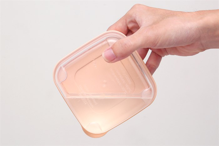 Hộp đựng thực phẩm nhựa 500 ml Hokkaido Inochi HIN.HOVU.0500ZZ1 Màu Cam