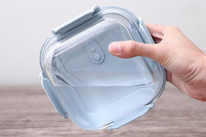 Hộp đựng thực phẩm thủy tinh 520 ml Hommy GB13G16130AM Màu Xanh Dương