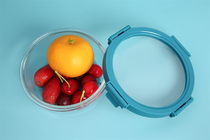 Hộp đựng thực phẩm thủy tinh 650 ml Hommy ID650RD Màu Xanh Dương