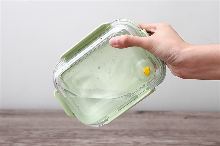 Hộp đựng thực phẩm thủy tinh 630 ml Hommy GB13G14168AW Màu Xanh lá