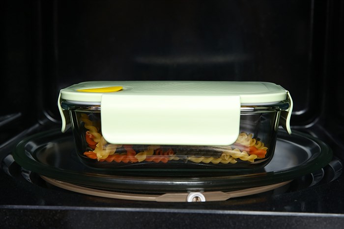 Hộp đựng thực phẩm thủy tinh 630 ml Hommy GB13G14168AW Màu Xanh lá