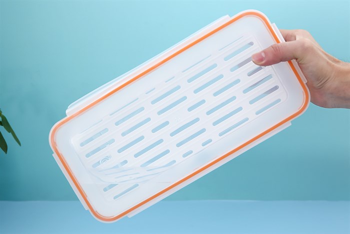 Hộp đựng thực phẩm có khay nhựa 2900 ml Hommy JCJ-9515 Màu Xanh Dương