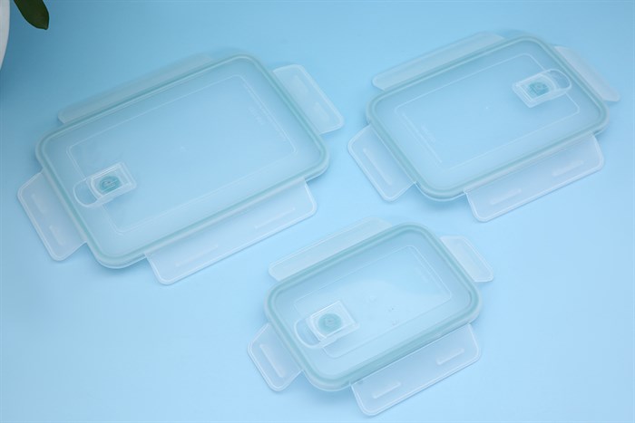 Bộ 3 hộp đựng thực phẩm nhựa Hommy JCJ-99114S Màu Xanh Dương