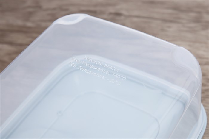 Bộ 3 hộp đựng thực phẩm nhựa 2000 ml Inochi Hokkaido Màu Xanh Dương