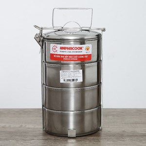 Camen inox 4 ngăn bằng Anpha Cook 12cm
