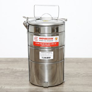 Camen inox 4 ngăn cao Anpha Cook 12cm