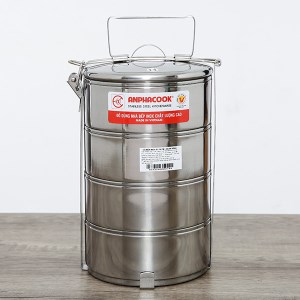 Camen inox 4 ngăn bằng Anpha Cook 14cm