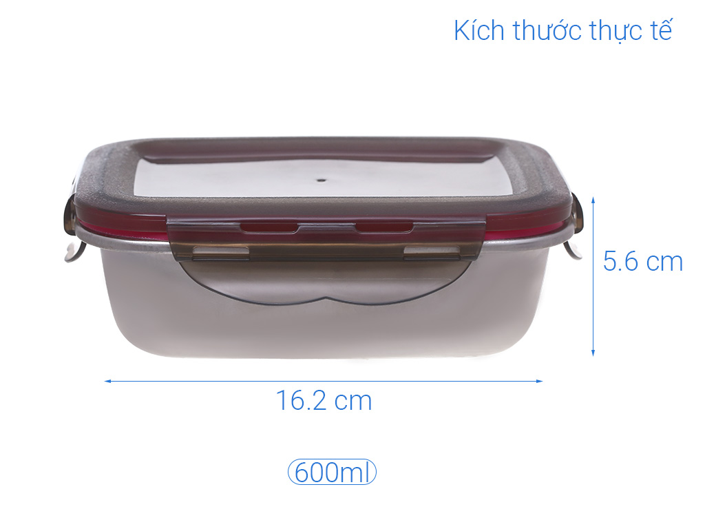 Hộp đựng thức ăn inox LA FONTE 002011 600ml 8