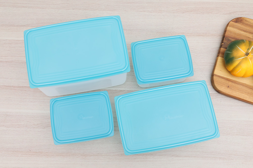 Bộ 4 hộp đựng thực phẩm nhựa Biozone KB-ST4P01