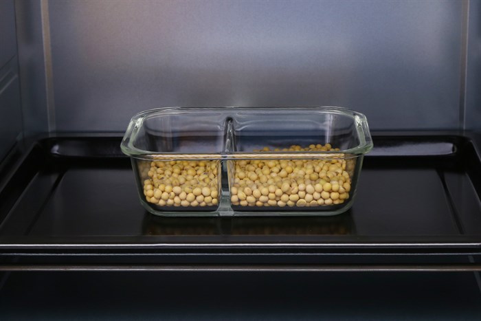 Hộp đựng thực phẩm thủy tinh 2 ngăn 1040 ml Nikko Màu Trắng