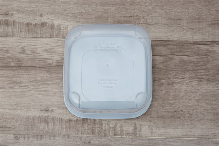 Bộ 3 hộp nhựa đựng thực phẩm 2000 ml Inochi Hokkaido Màu Trắng