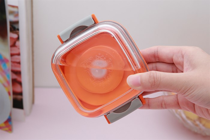 Bộ 5 món hộp nhựa đựng thực phẩm trẻ em hút chân không 150 ml Status Màu Hồng