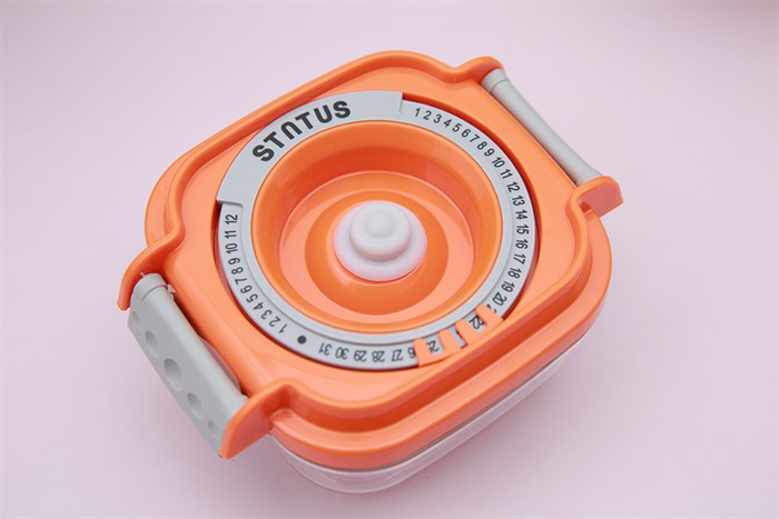 Bộ 5 món hộp nhựa đựng thực phẩm trẻ em hút chân không 150 ml Status Màu Hồng