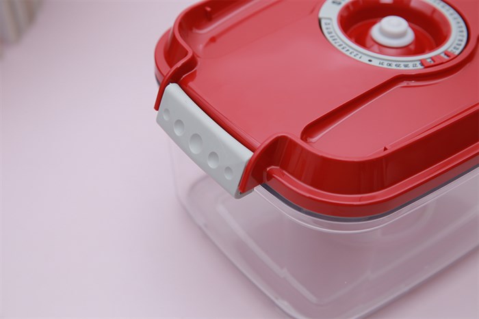 Bộ 5 món hộp nhựa đựng thực phẩm chân không 2000 ml Status Màu Đỏ