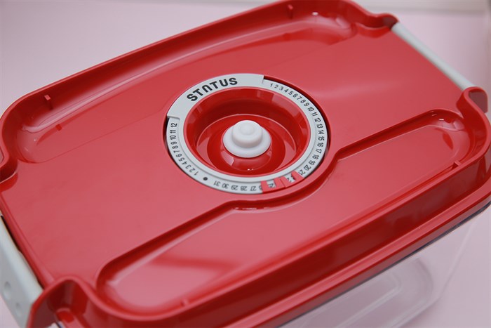 Bộ 5 món hộp nhựa đựng thực phẩm chân không 2000 ml Status Màu Đỏ