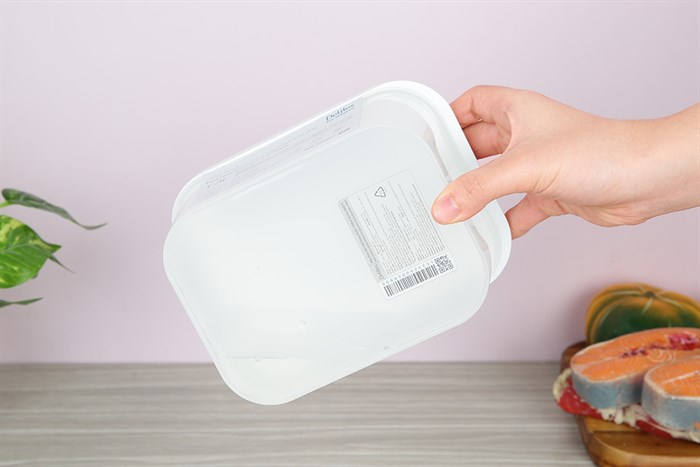 Hộp đựng thực phẩm nhựa 1300 ml Delites 000015 Màu Trắng