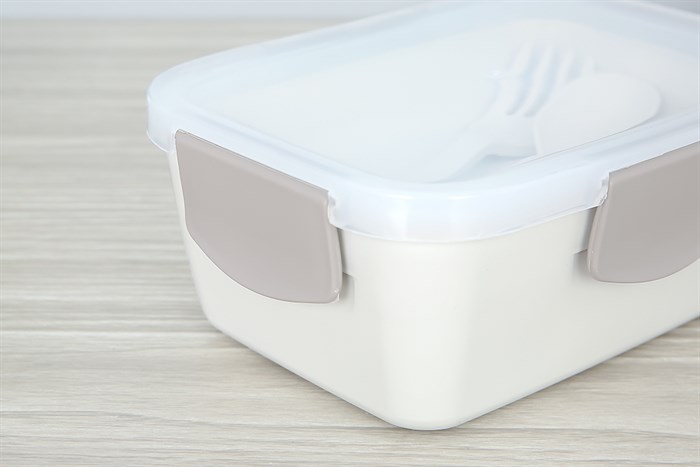 Hộp đựng cơm nhựa 2 tầng 930 ml Delites 1372 Màu Màu be