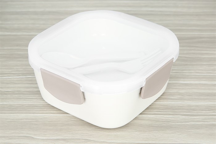 Hộp đựng cơm nhựa 2 tầng 1080 ml Delites 1371 Màu Màu be