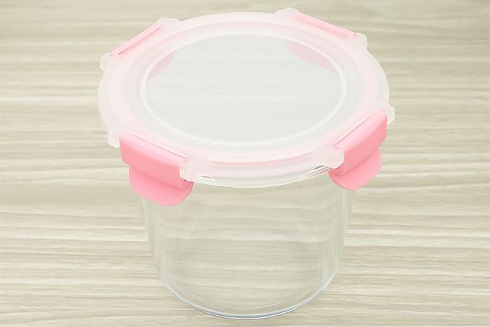 Hộp đựng thực phẩm thủy tinh 700 ml Delites SW700RD Màu Hồng