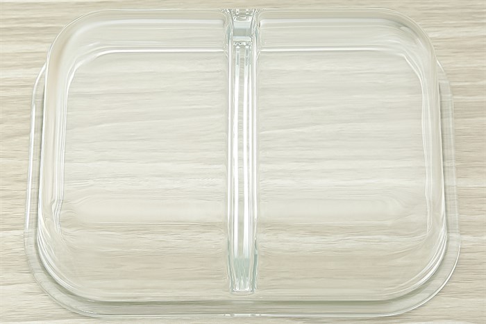 Hộp đựng thực phẩm thủy tinh 2 ngăn 640 ml Delites IDG640RD Màu Xanh Dương