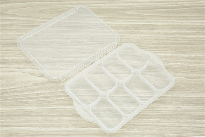 Hộp khay nhựa trữ đông đồ ăn dặm Amori Inochi HIN.KHAD.AMOR Màu Trắng