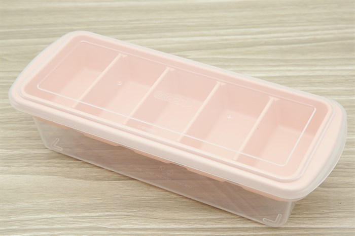 Hộp khay nhựa trữ đông Inochi Kari HIN.KHDA.05VI Màu Trắng ngà/Hồng nhạt/Xanh nhạt