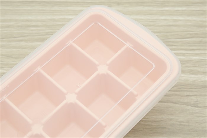 Hộp khay nhựa trữ đông Kari Inochi HIN.KHDA.12VI Màu Trắng ngà/Hồng nhạt/Xanh nhạt