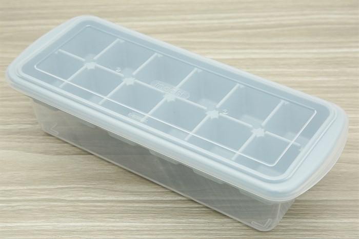 Hộp khay nhựa trữ đông Kari Inochi HIN.KHDA.12VI Màu Trắng ngà/Hồng nhạt/Xanh nhạt