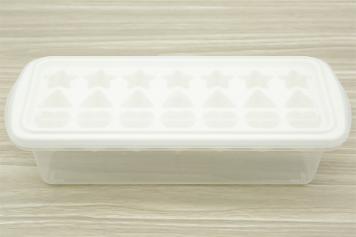 Hộp khay nhựa trữ đông Inochi Kari HIN.KHDA.21VI Màu Trắng ngà/Hồng nhạt/Xanh nhạt